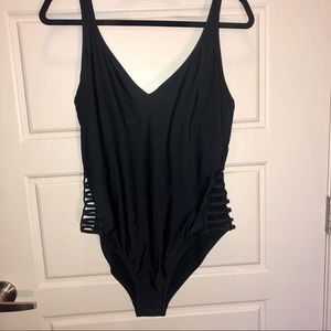 Mossimo Black Cutout Swimsuit